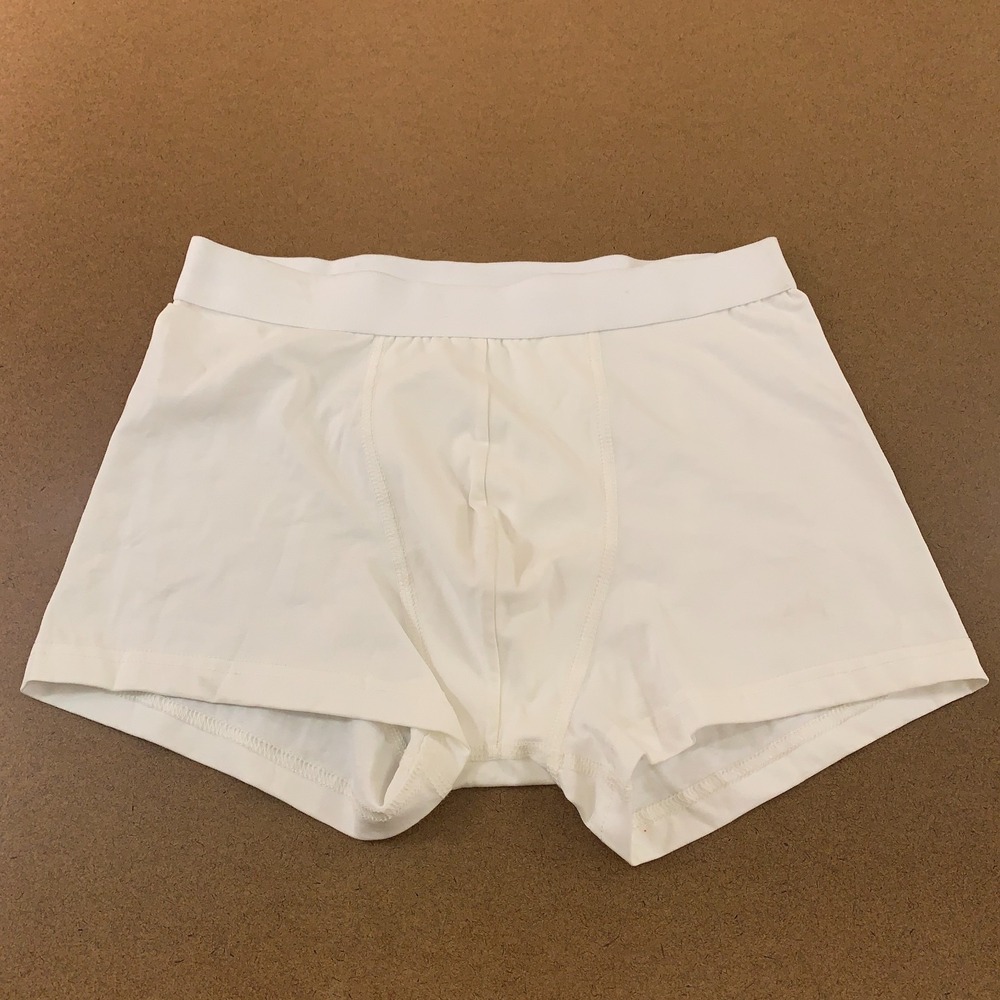 Bread & Boxers Mens Size Small White Cotton Blend Boxer Brief Underwear New